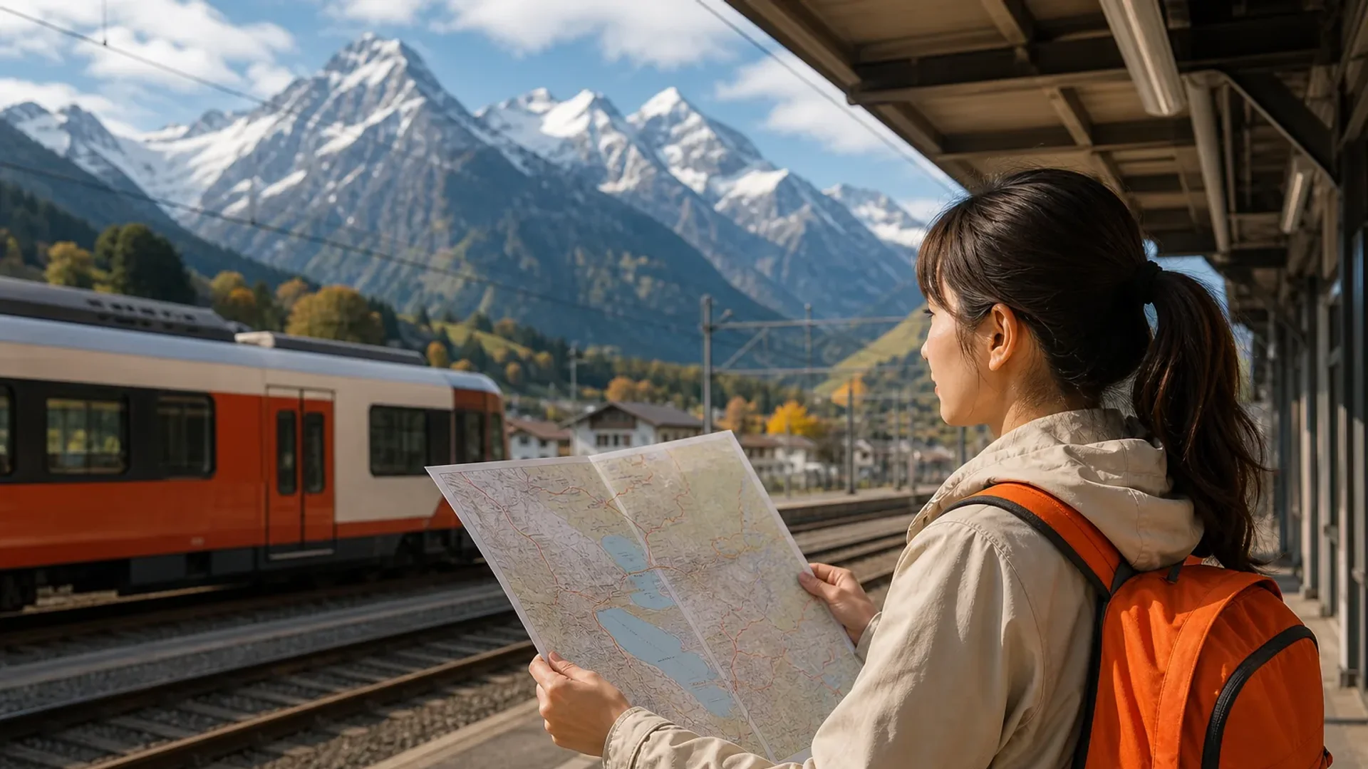 Solo female traveler comparing Switzerland and Japan for an orderly first trip