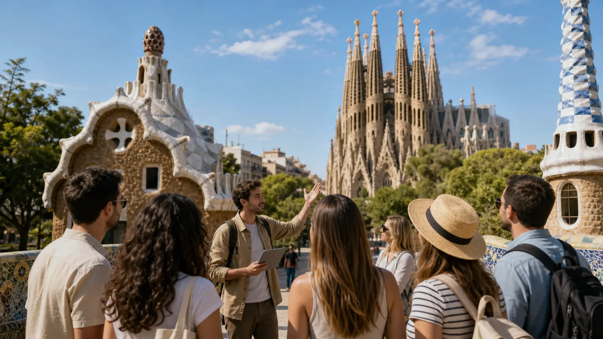Editorial illustration for Best Free Walking Tours in Barcelona (2026)