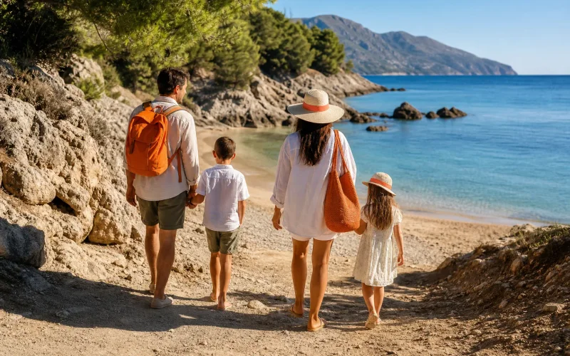 Family beach holiday on Crete or Corfu