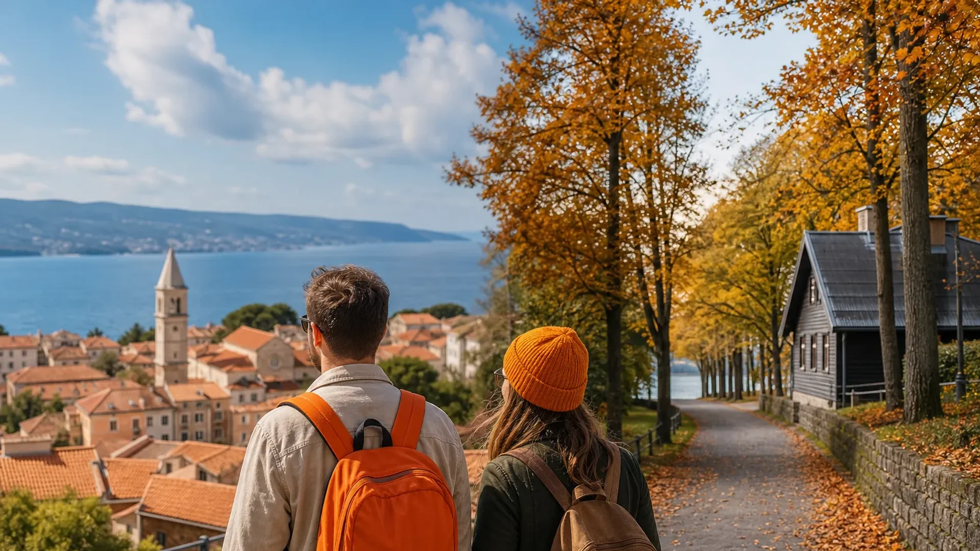 European October travel climate from Mediterranean warmth to northern fall