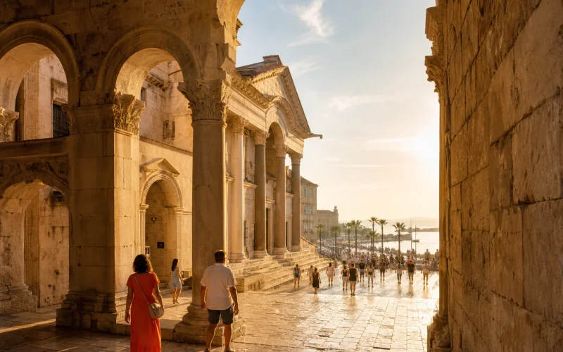 Diocletian’s Palace and Riva in Split Croatia