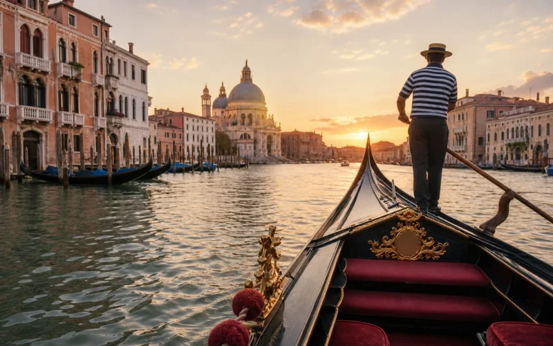 Editorial illustration for How Much Does a Gondola Ride in Venice Cost?