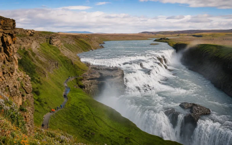 Gullfoss waterfall on an Iceland 10 day Ring Road itinerary