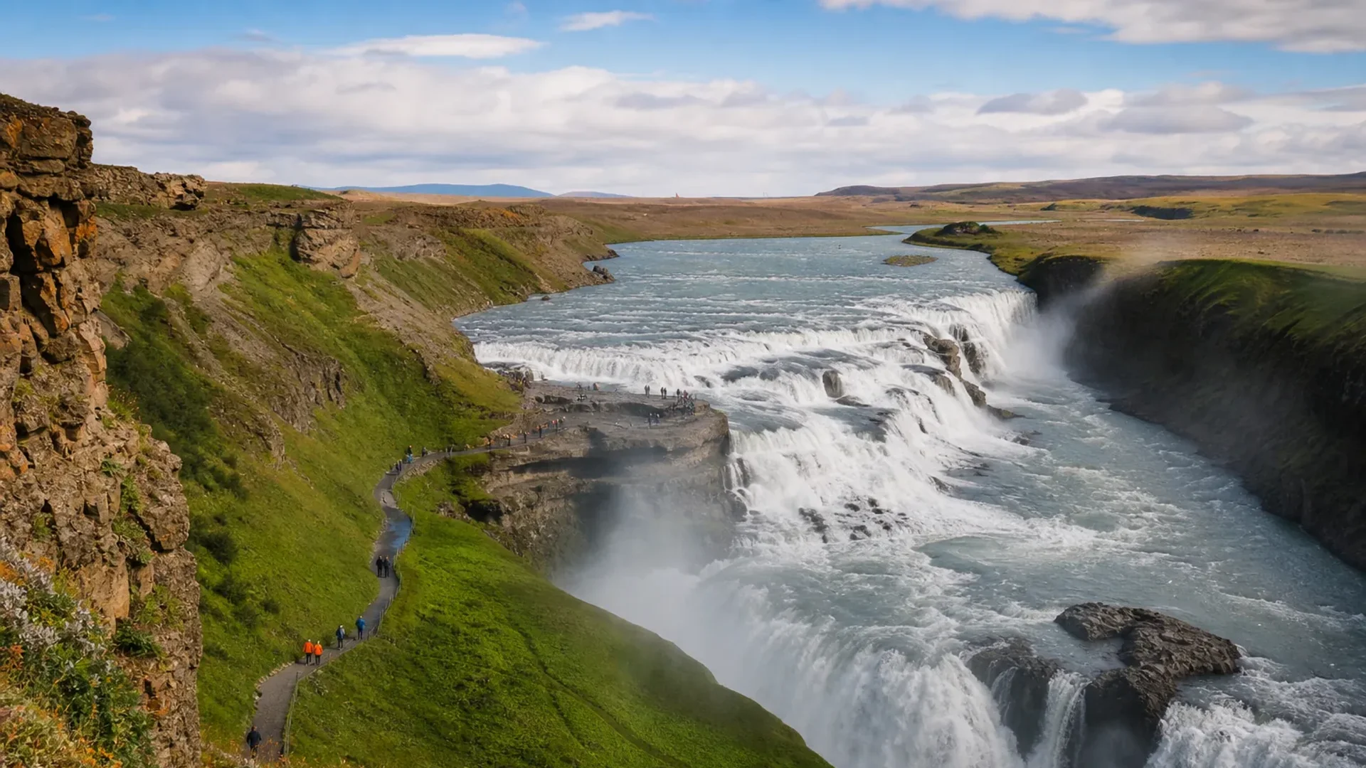 Gullfoss waterfall on an Iceland 10 day Ring Road itinerary