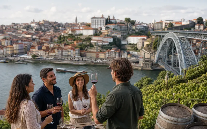 Editorial illustration for Cheap Wine Tasting Tours in Porto: 10 Picks