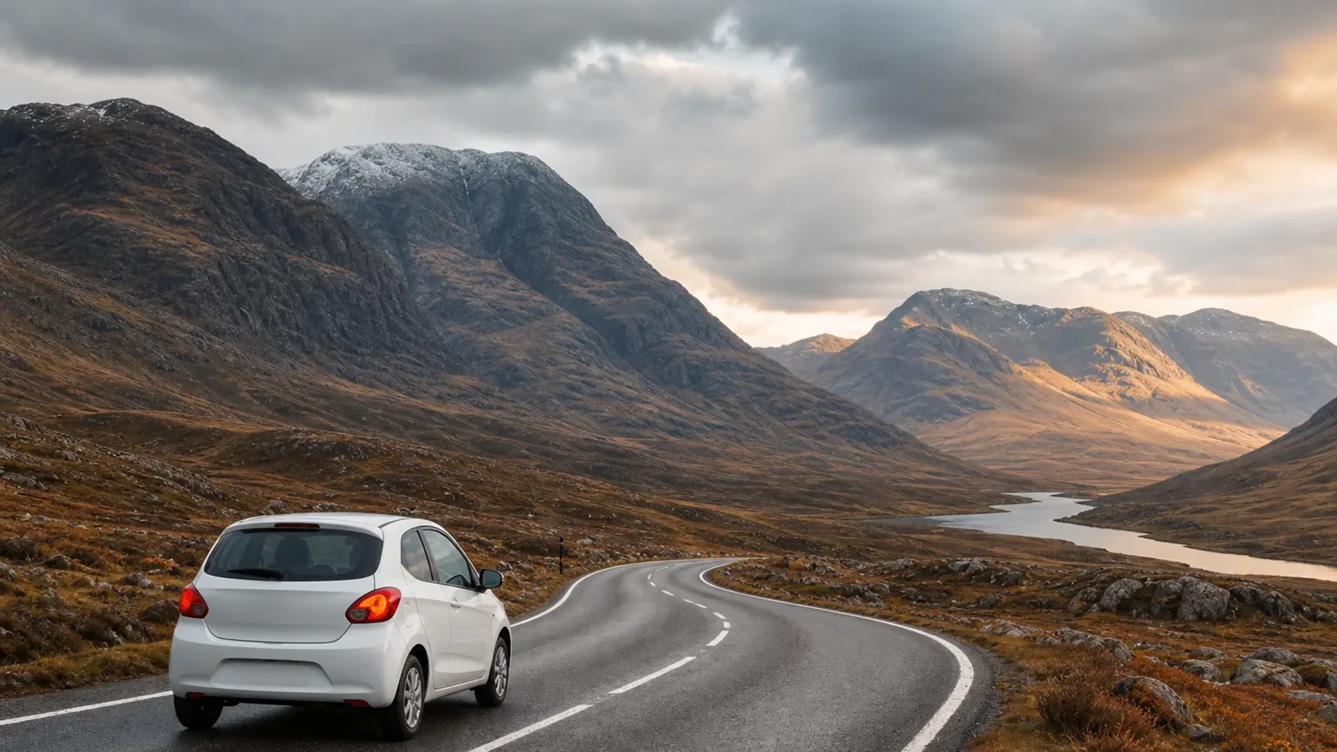 Scotland road trip route through the Highlands